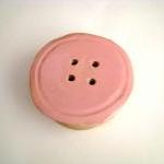 Dusty Pink Ceramic Button Pot. Handmade In Wales,..