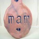 Mam Ceramic Lovespoon. Made In Wales, Uk. Ready To..