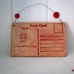 80 And Extraordinary Ceramic Postcard - Handmade..