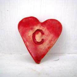 Initial Letter Heart Brooc..